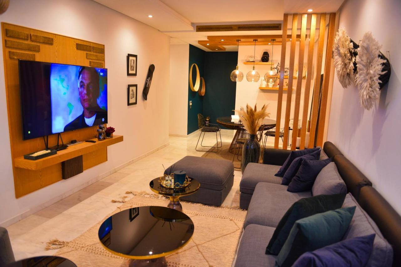 Appartement de prestige climatisé à l'hivernage 400m de la Gare Marrakesh Exterior foto